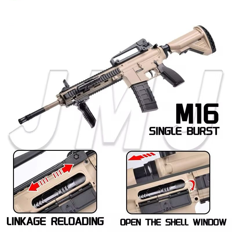 M16 soft bullet toy gun, soft ammunition, electric toy gun, gel spray guns