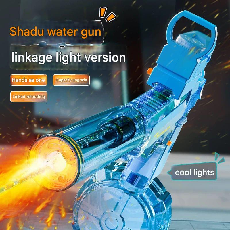Fire light ice mouse explosion electric water gun 2025 new children's boy toy water spray burst high pressure strong