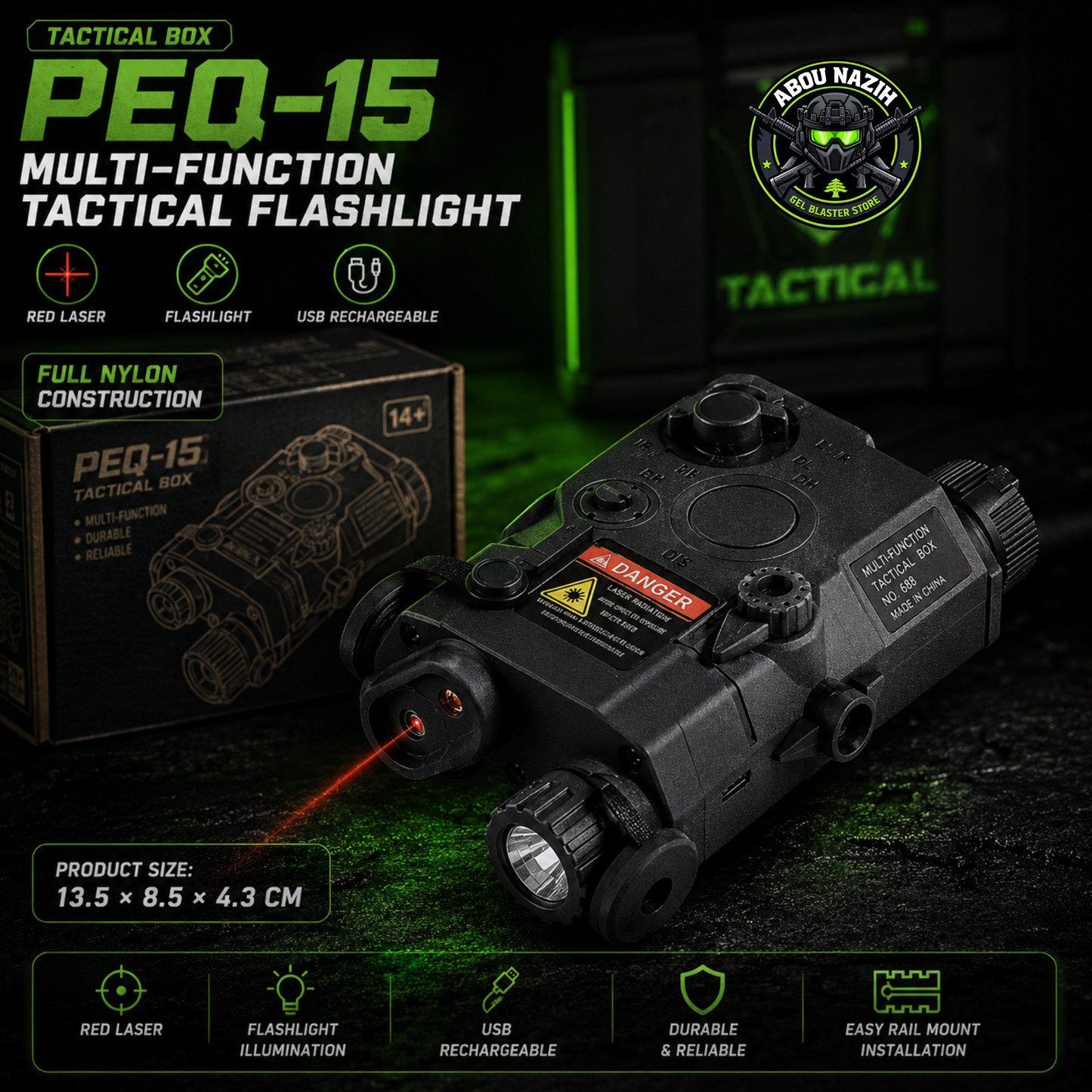 PEQ-15 Laser Flashlight