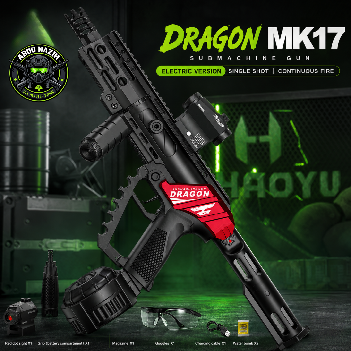 MK17-Red & Black