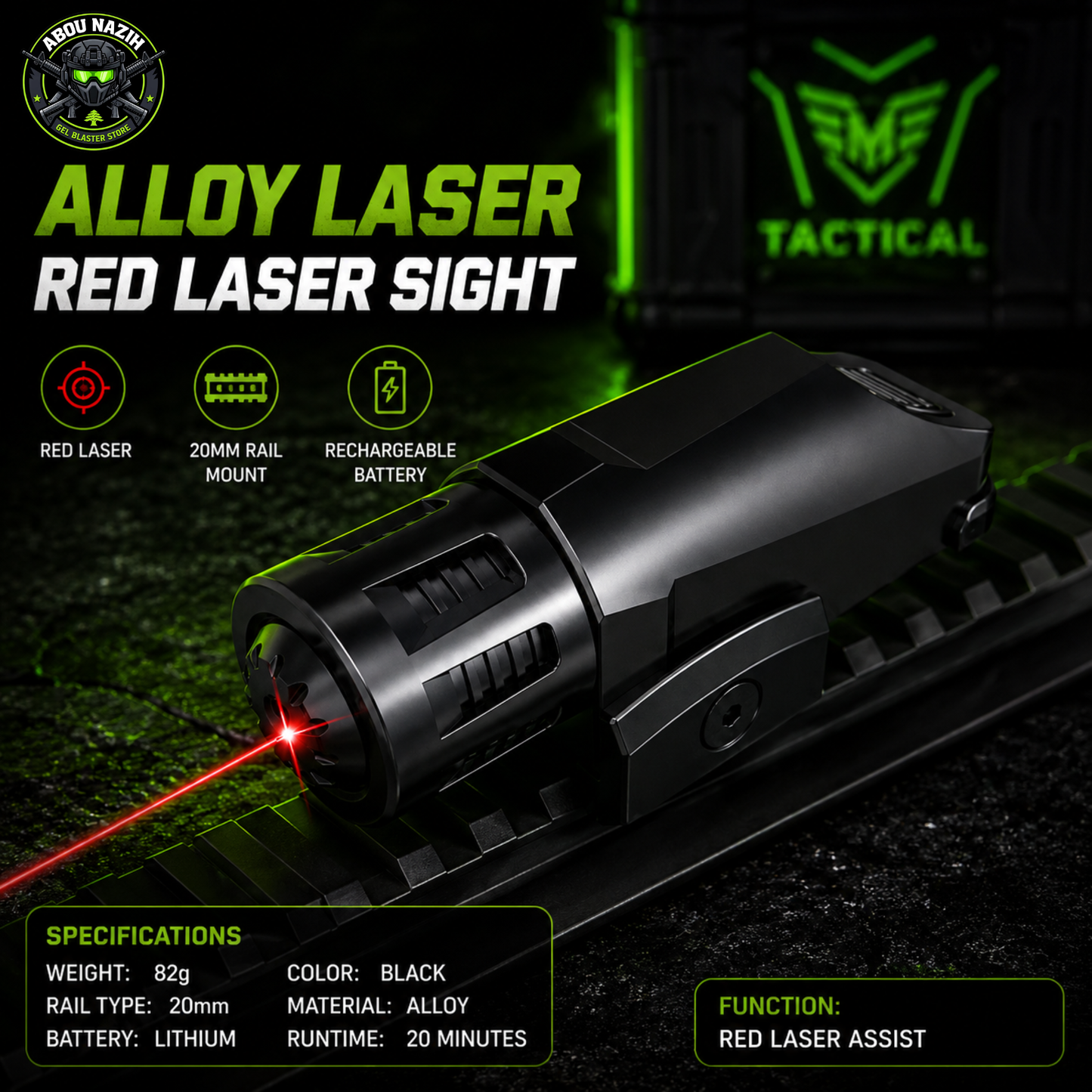 Alloy Red Laser Sight