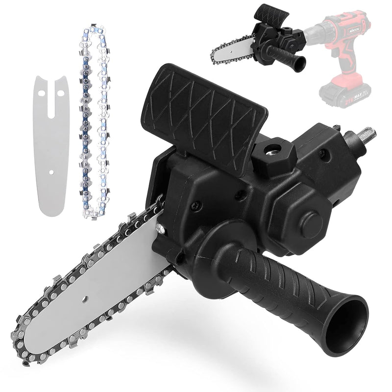 6 Inch Chainsaw Adapter Electric Drill Adaptor to Electric Chainsaw DIY Woodworking Adapter Cutting Power Tool
