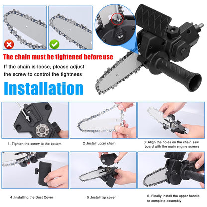 Drill Chainsaw Adapter Kit