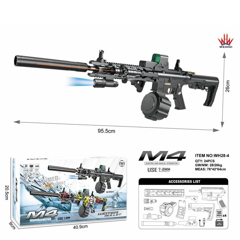 Children's Toy Gun Hydrogel Ball M4 95.5cm AbouNazih Store