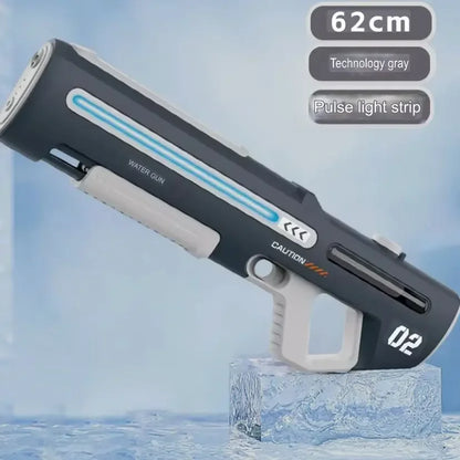 62cm technology gray water gun with pulse light strip, modern design on ice block