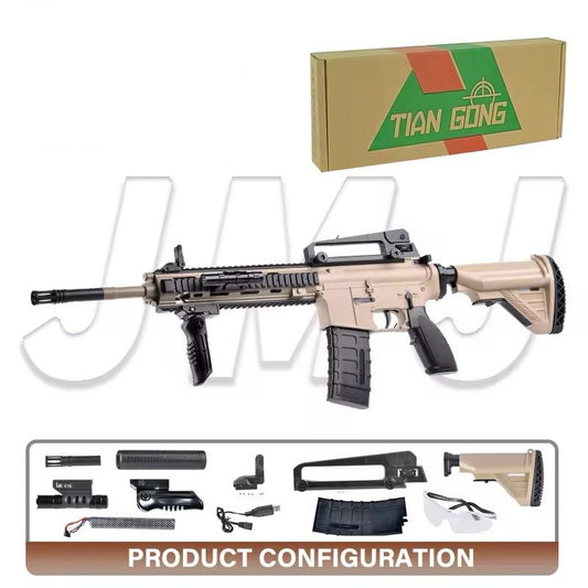 M16 soft bullet toy gun, soft ammunition, electric toy gun, gel spray guns