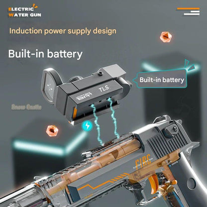Fire light ice mouse explosion electric water gun 2025 new children's boy toy water spray burst high pressure strong AbouNazih Store