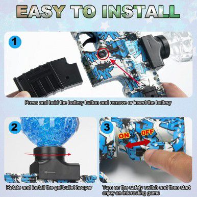 Mini M416 Gel Blaster - Electric Toy Gun -  Gel Balls AbouNazih Store