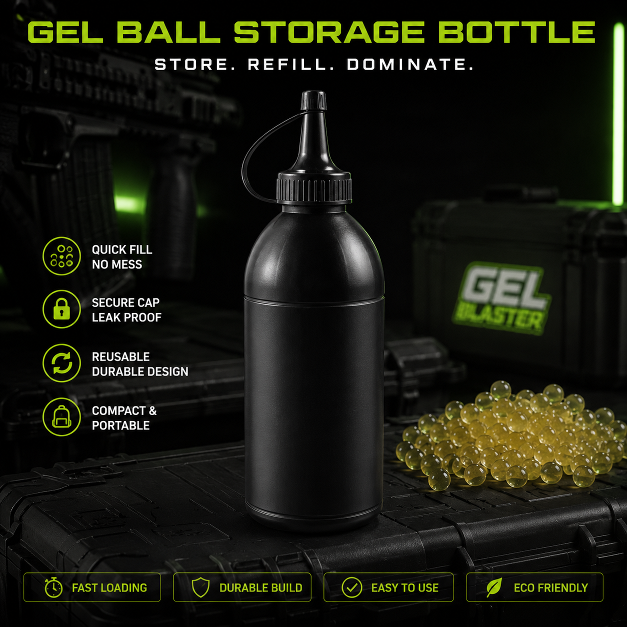 Gel Ball Storage Bottle Pro