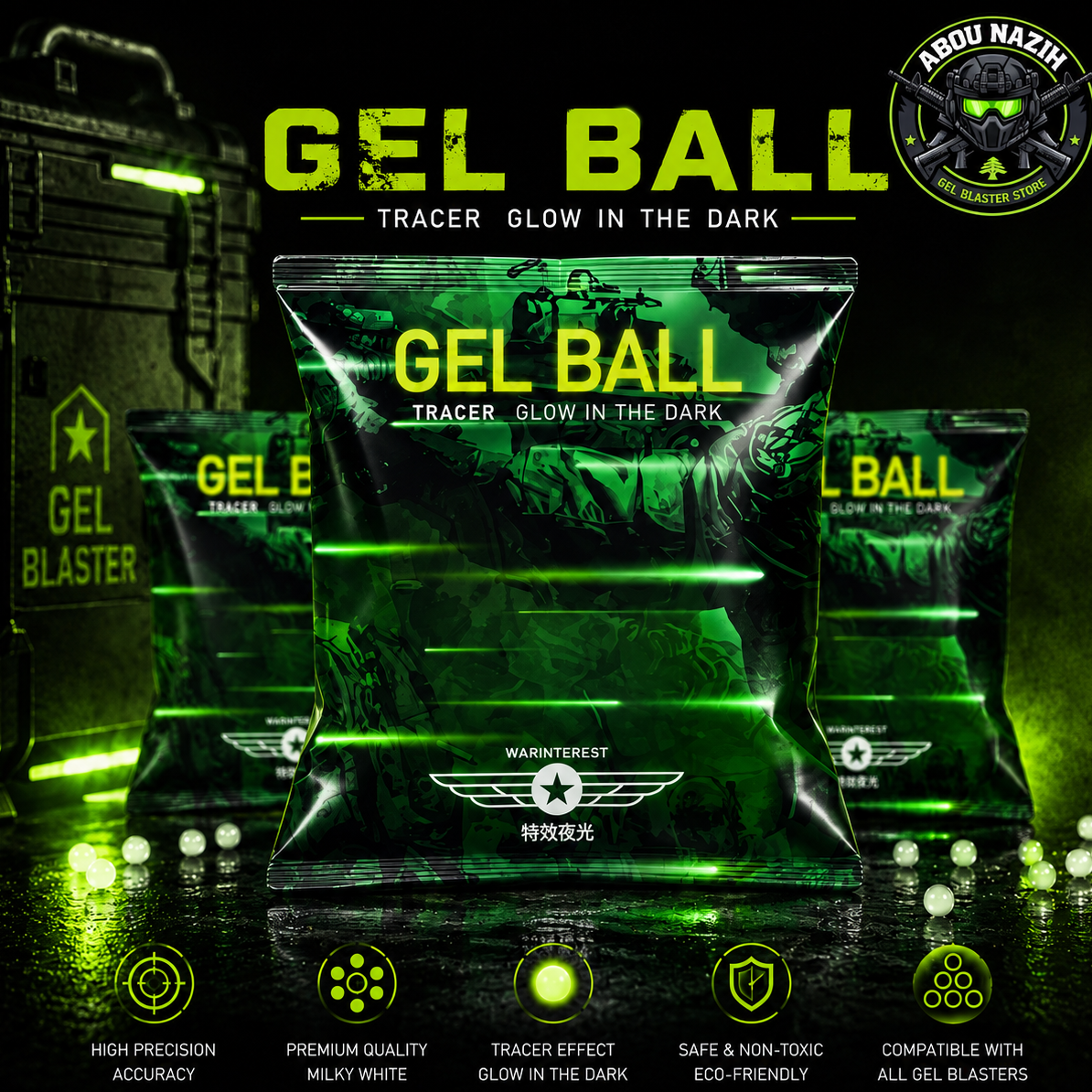 Glow in the Dark Gel Balls