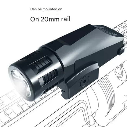 Metal under-hung infrared green laser short-hand 20mm universal alloy flashlight black strong light blue laser toy gun AbouNazih Store