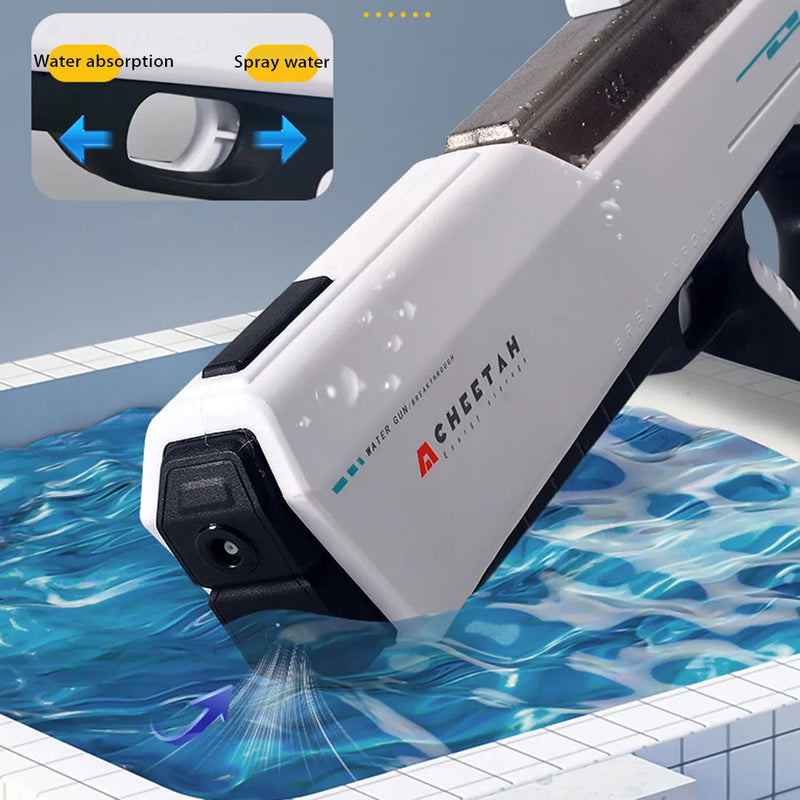Automatic Suction Electric Water Gun with Large Capacity 32 feet Super Long-Distance Shooting Waterproof For You