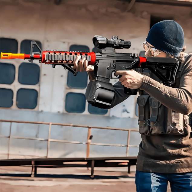 M4A1, Gel Ball Gun - Manual and Automatic Dual Firing Mode, High Performance Gel Ball Gun by Hauberg, Christmas and New Year Gift AbouNazih Store