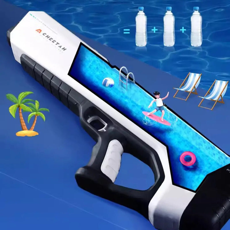 Automatic Suction Electric Water Gun with Large Capacity 32 feet Super Long-Distance Shooting Waterproof For You