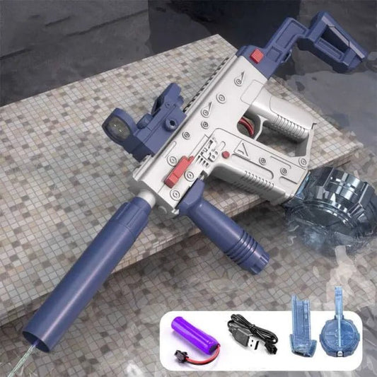 GEL TOY NATION Electric Long Vector Mag Fed Water Squirting Toy Gun