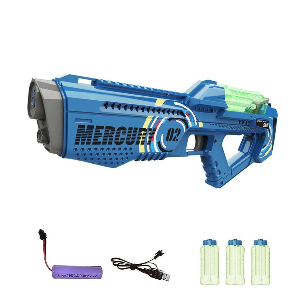 M2 Electric Burst Water Gun, Light and Sound Effect Function, Super Flight Distance, 8-10 m, Suitable for Children and Adults, Water Gun Fights, Water Gun Fights, Children, Adults, Water Play, Beach AbouNazih Store
