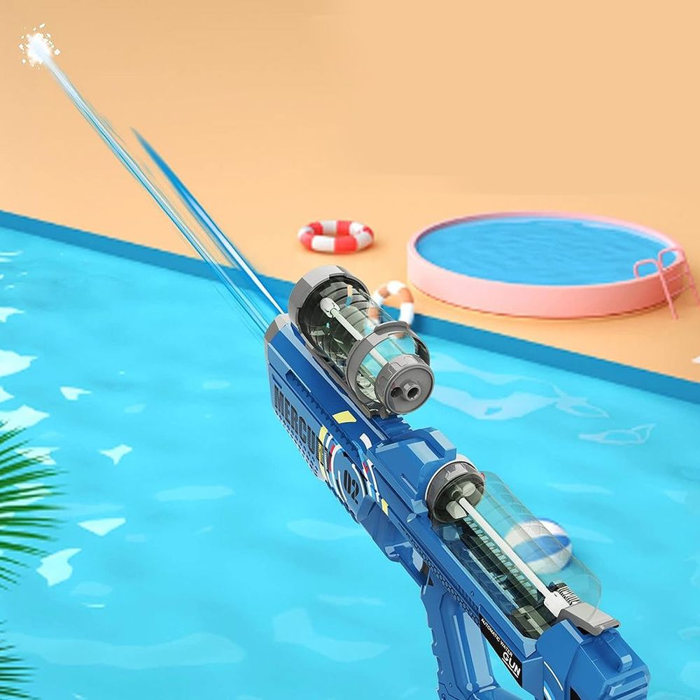 M2 Electric Burst Water Gun, Light and Sound Effect Function, Super Flight Distance, 8-10 m, Suitable for Children and Adults, Water Gun Fights, Water Gun Fights, Children, Adults, Water Play, Beach AbouNazih Store