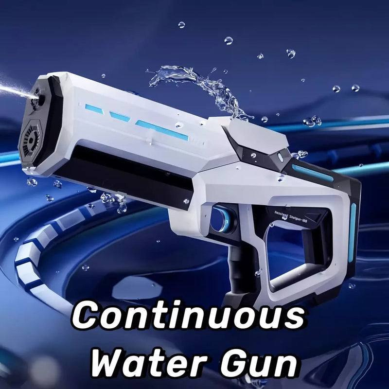 Moonmen Electric Water Guns for Adults Kids, Automatic Suction Water Gun with Waterproof Design & 25-32Ft Shooting Range, Summer Swimming Pool Beach Outdoor Party Toys (White) AbouNazih Store