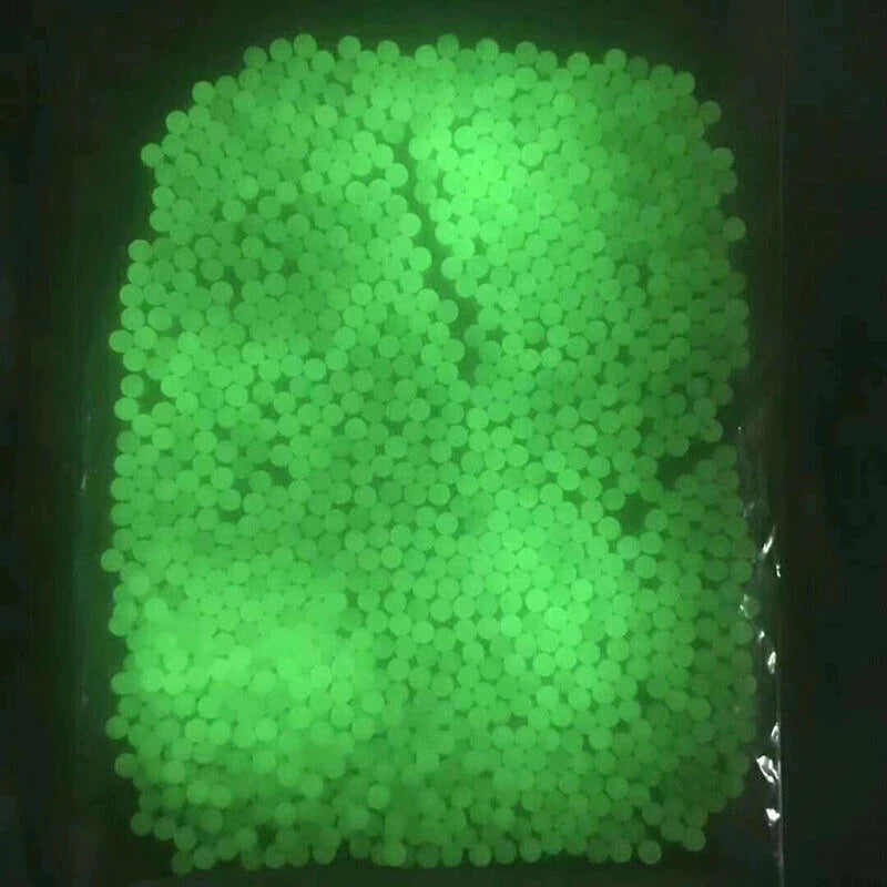 Glow in The Dark Gel Ball Beads, 7mm-8mm Fluorescence Green Gel Water Luminous Beads Balls, for Ages 14+ For You